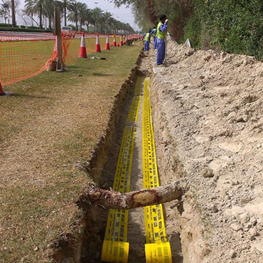 Electrical Infrastructural cable laying supporting DEWA
